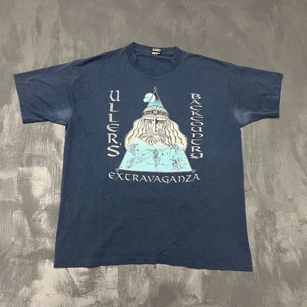 Vintage Ullers Backcountry Extravaganza Shirt Mens XL Blue 1990s